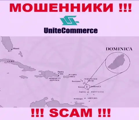 Unite Commerce пустили свои корни в офшоре, на территории - Commonwealth of Dominica