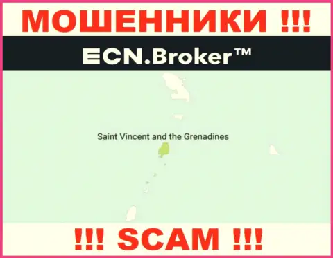 Пустив корни в оффшоре, на территории St. Vincent and the Grenadines, ECNBroker не неся ответственности оставляют без средств своих клиентов