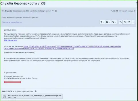 KokocGroup связаны с Форекс-мошенником FxPro