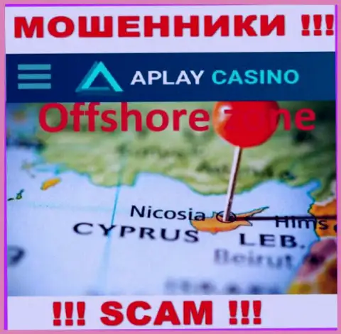 Пустив корни в офшоре, на территории Cyprus, APlay Casino беспрепятственно надувают своих клиентов