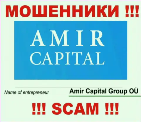 Амир Капитал Групп ОЮ - это организация, которая руководит internet-лохотронщиками Амир Капитал Групп ОЮ