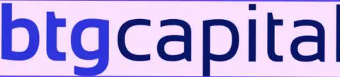 Логотип международного масштаба брокерской организации БТГ-Капитал Ком