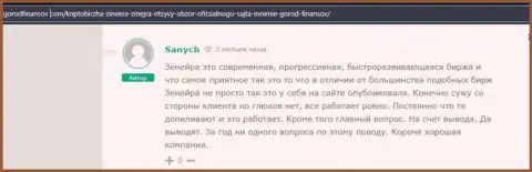 Честный отзыв реального валютного игрока дилингового центра Zineera Com, перепечатанный с веб-ресурса Gorodfinansov Com